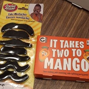 Fake Mustaches - Black, And It Takes Two To Mango Game